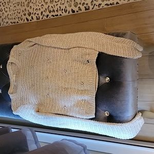 Hollister knit bling shimmer sweater